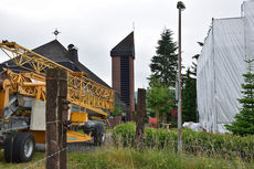 Renovierungsarbeiten am Pfarrhaus der Katholischen Kirchengemeinde Zierenberg